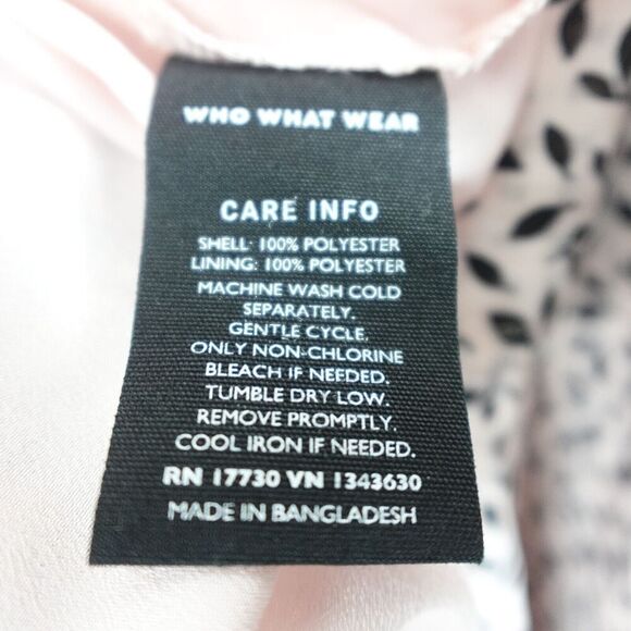 Who What Wear Womens Tiered Square Neck Dress Botanical Print XX-Large - Picture 12 of 12